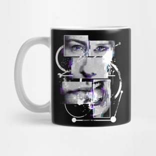 Split Mind, abstract Art, Trash Style Mug